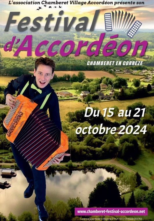 Festival d'Accordéon de Chamberet, du 15 au 21 octobre 2024